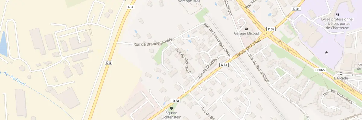 Plan du 73 Rue de Montaud à Voreppe