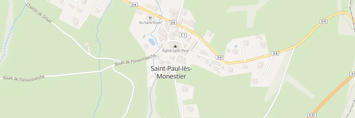 Plan du 5035 Saint Paul à Saint-Paul-lès-Monestier