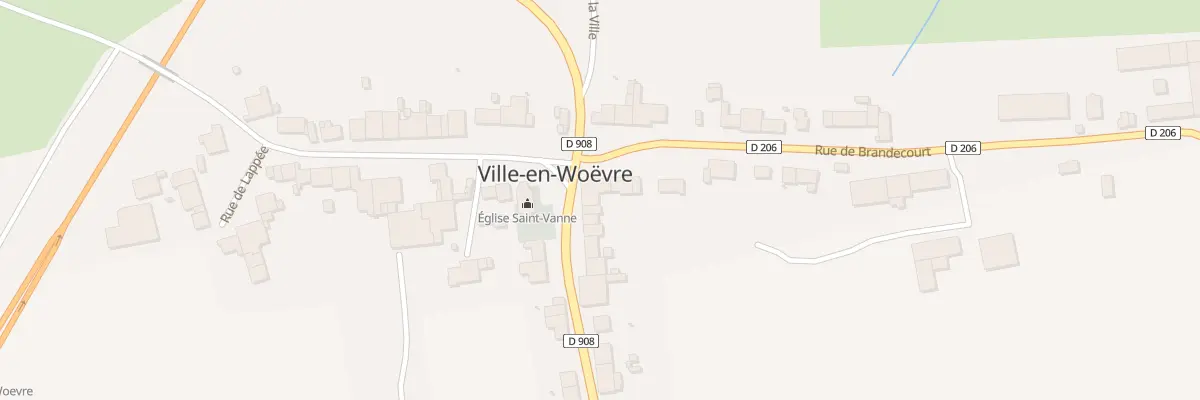 Plan du 1 Rue de la Croix de Fresnes à Ville-en-Woëvre