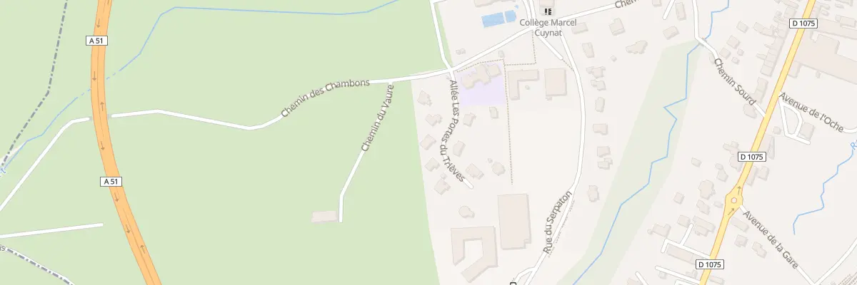 Plan du 6 All les Portes du Trièves à Monestier-de-Clermont