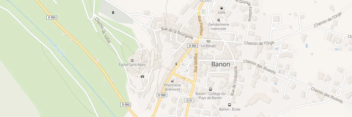 Plan du 62 Pl de la République à Banon
