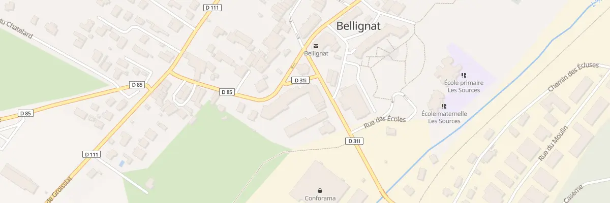 Plan du 1B Rue d’Izernore à Bellignat