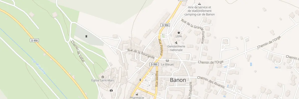 Plan du 34 Rue de la Bourgade à Banon