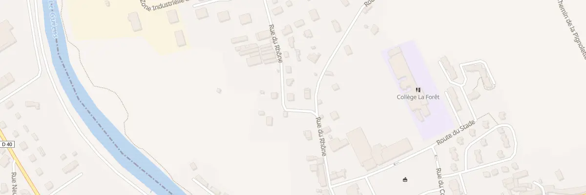Plan du 340 Rue du Rhône à Saint-Genix-les-Villages