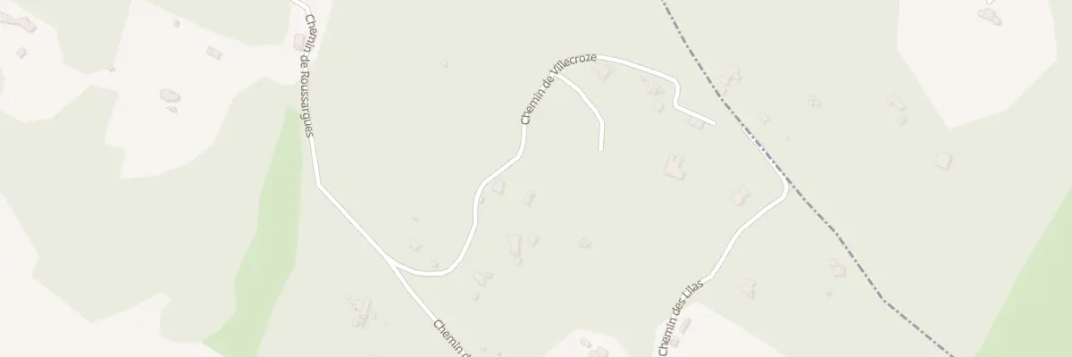 Plan du 142 Che de Villecroze à Roquevaire