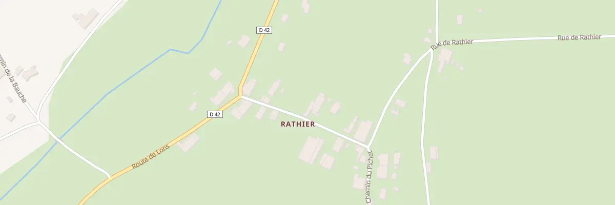 Plan du 55 Rue de Rathier à Montholier