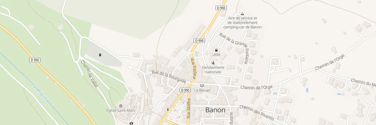 Plan du 61 Rue Pasteur à Banon