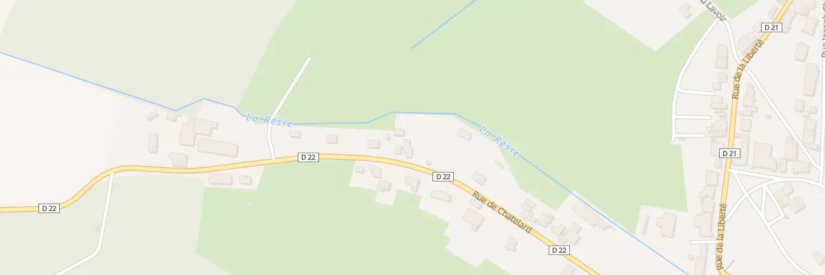 Plan du 24 Rue de Châtelard à Valay