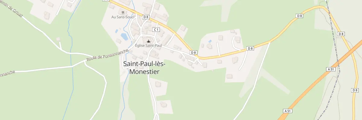 Plan du 5040 Saint Paul à Saint-Paul-lès-Monestier