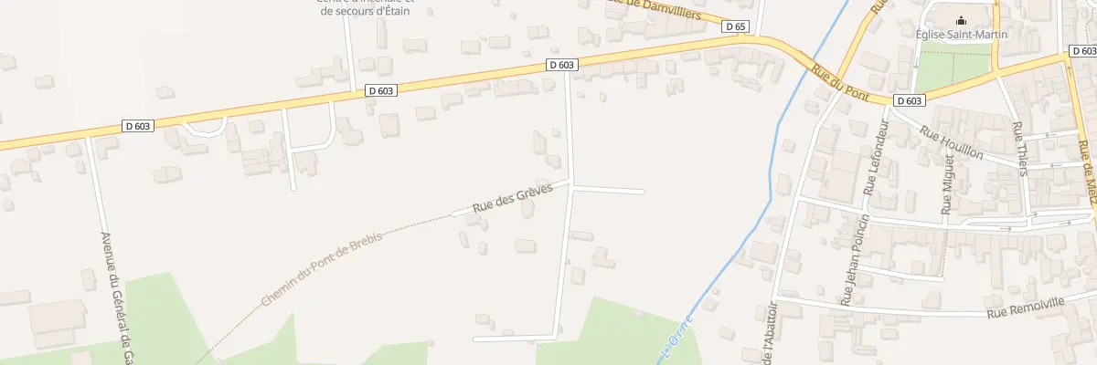 Plan du 8 Rue des Greves à Étain