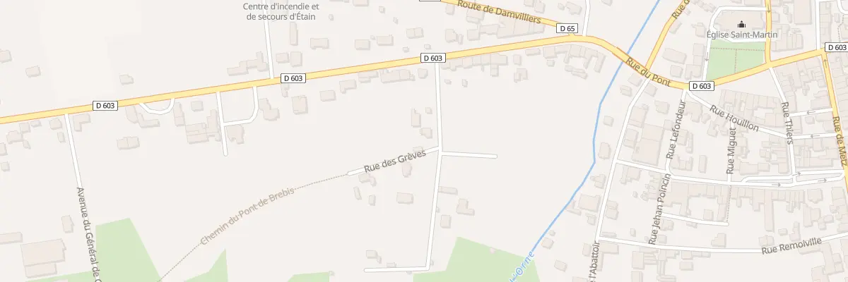 Plan du 6 Rue des Greves à Étain