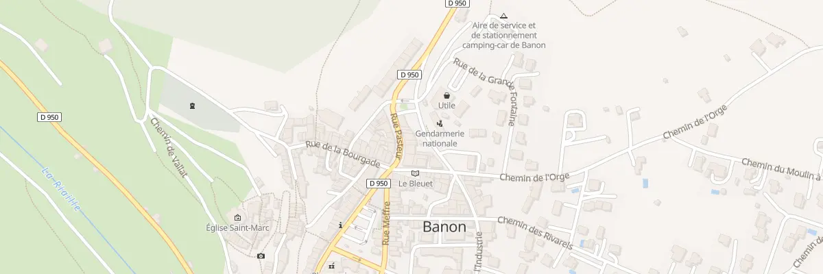 Plan du 38 Rue Pasteur à Banon