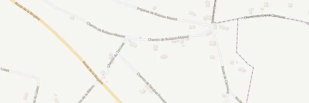 Plan du 235 Che de Buisson Massot à Pressins