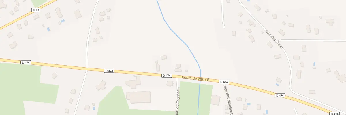 Plan du 25 Rte de Vesoul à Ancier