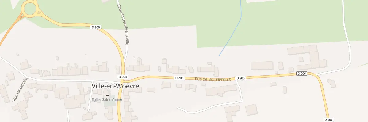 Plan du 13 Rue de Brandecourt à Ville-en-Woëvre