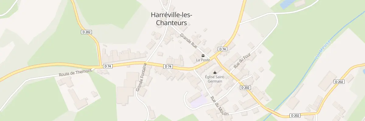 Plan du 23 Rue de Champagne à Harréville-les-Chanteurs