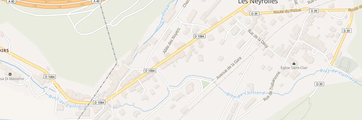 Plan du 34 Rte de Geneve aux Neyrolles