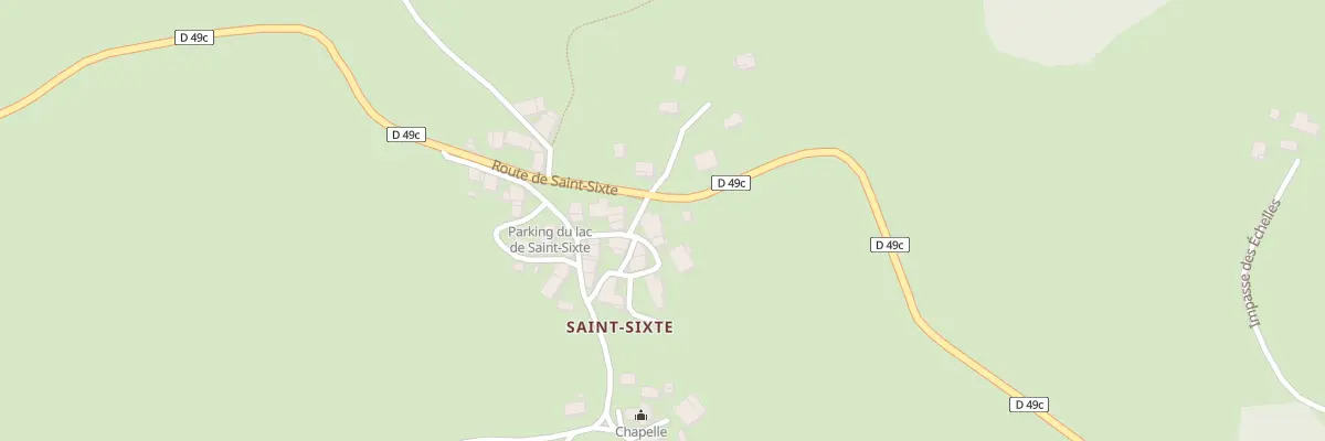 Plan du 45 Pas de Saint Sixte à Merlas