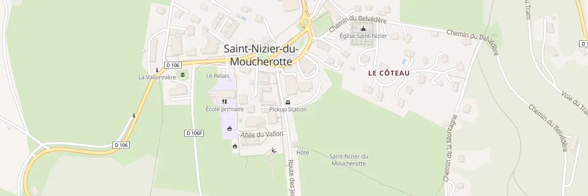 Plan du 1 Rte des Jeux Olympiques 1968 à Saint-Nizier-du-Moucherotte