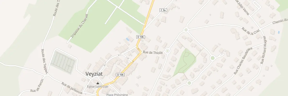 Plan du 13 Rue Edouard Herriot à Vieu-d’Izenave