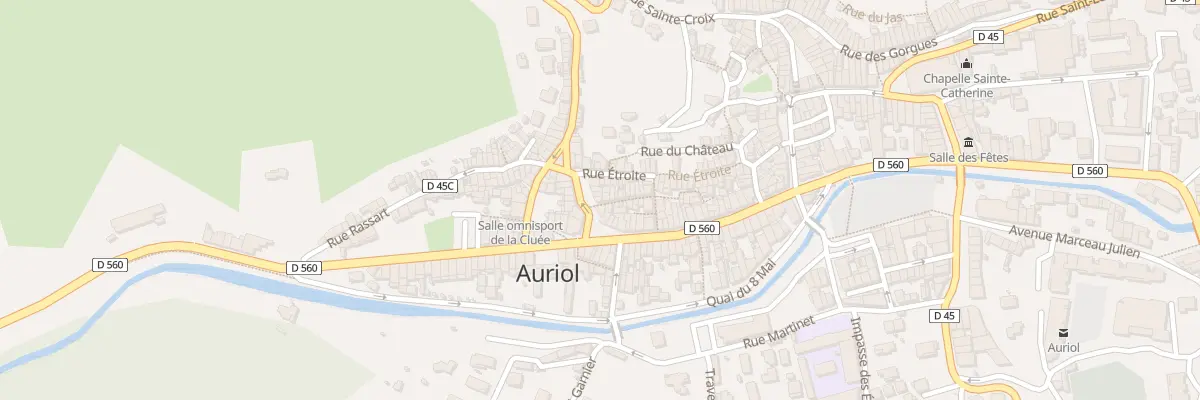 Plan du 1 Rue Sainte Barbe à Auriol