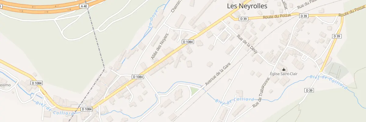 Plan du 38 Rte de Geneve aux Neyrolles