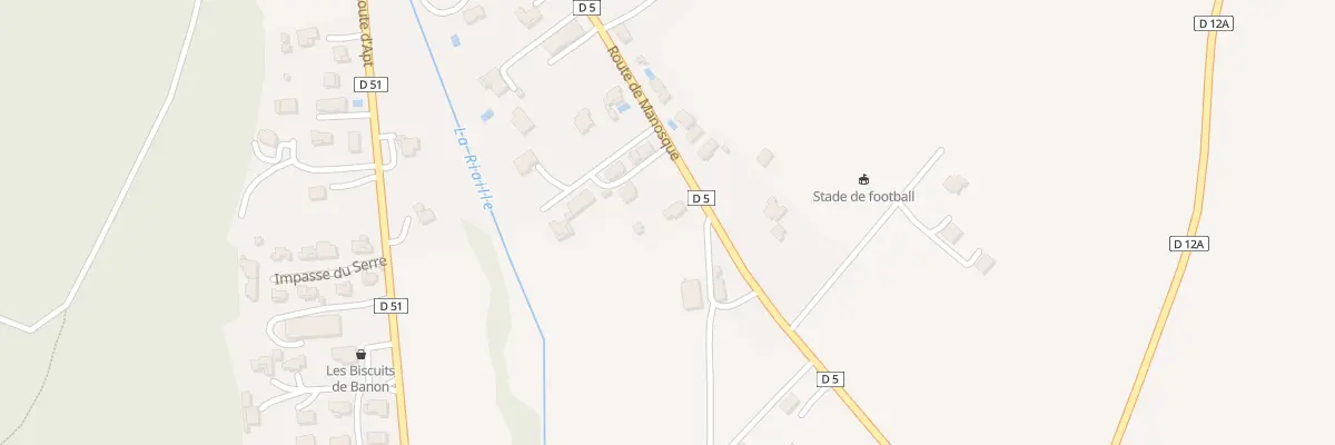 Plan du 380 Rte de Manosque à Banon