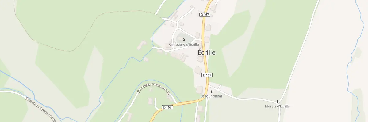 Plan du 1 Rue des Fontaines à Écrille