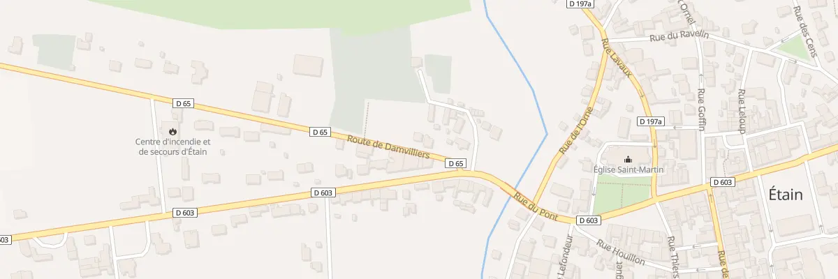 Plan du 10 Rte de Damvillers à Étain