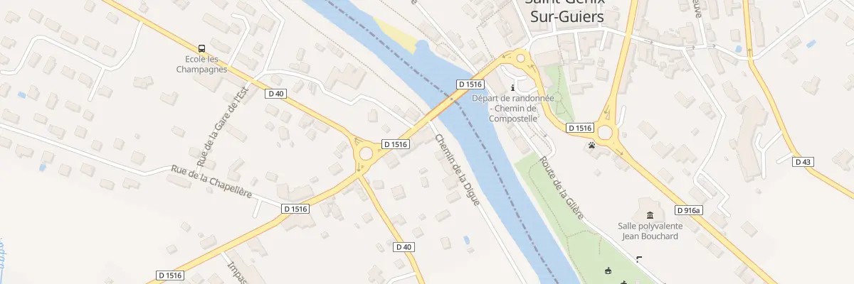 Plan du 1984 Rte de Saint Genix à Aoste