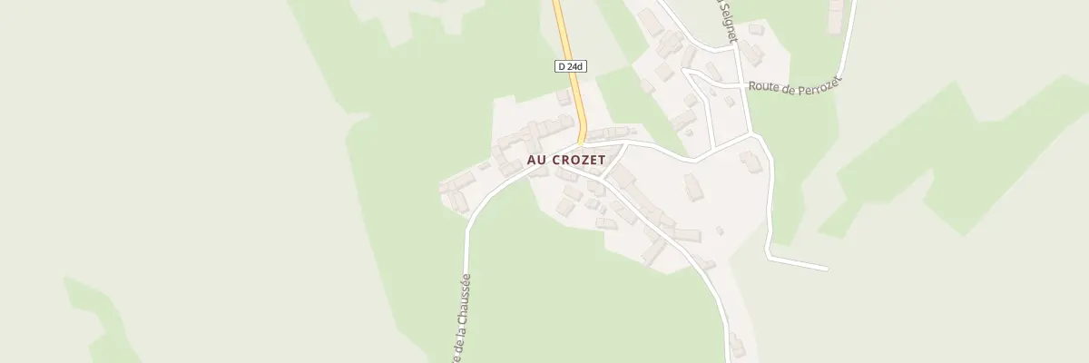 Plan du 5038 Au Crozet à Prémeyzel