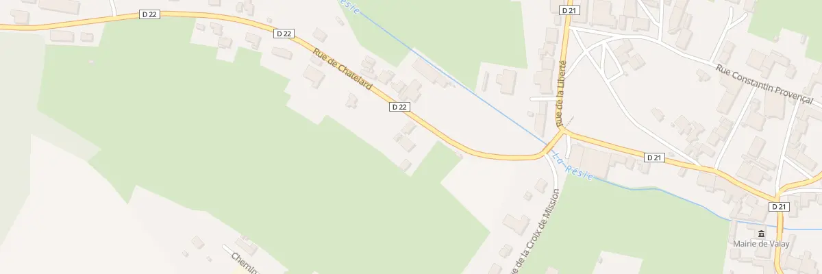 Plan du 5 Rue de Châtelard à Valay