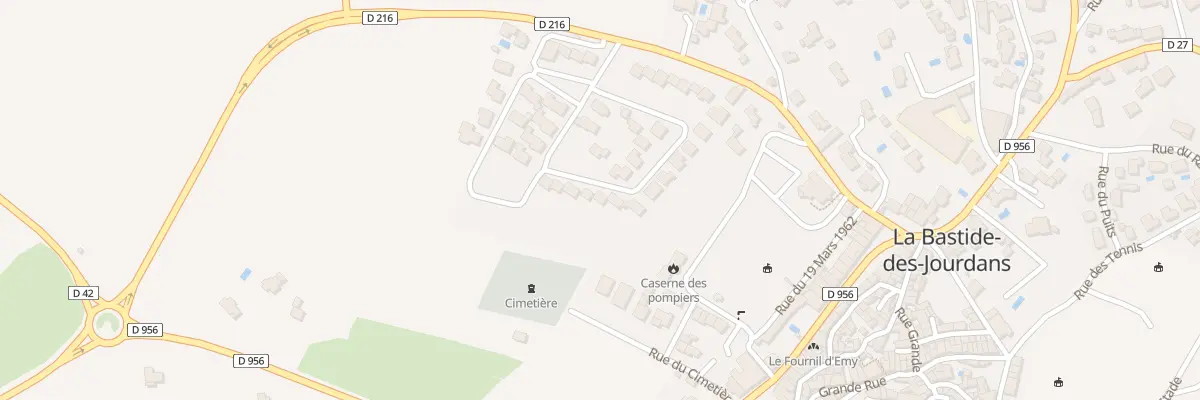 Plan du 95 Rte de Vitrolles à La Bastide-des-Jourdans