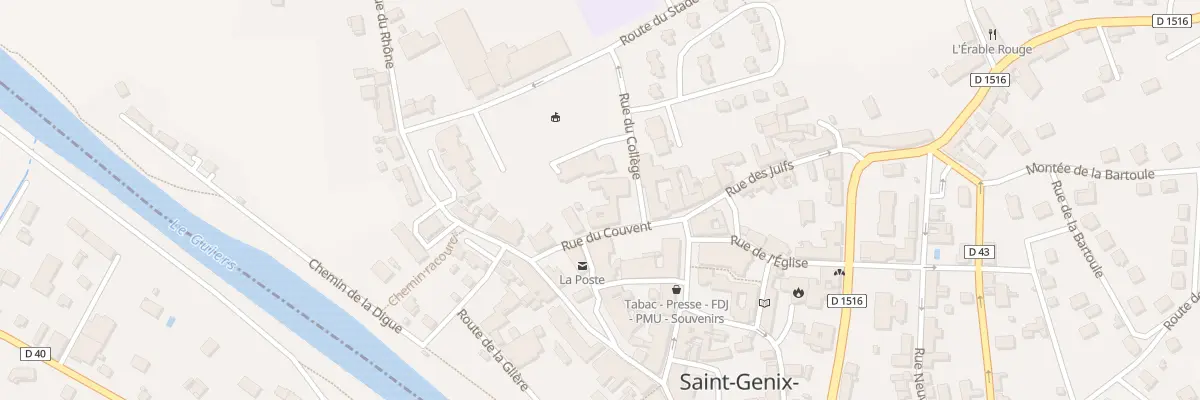 Plan du 15 Rue du collège à Saint-Genix-les-Villages