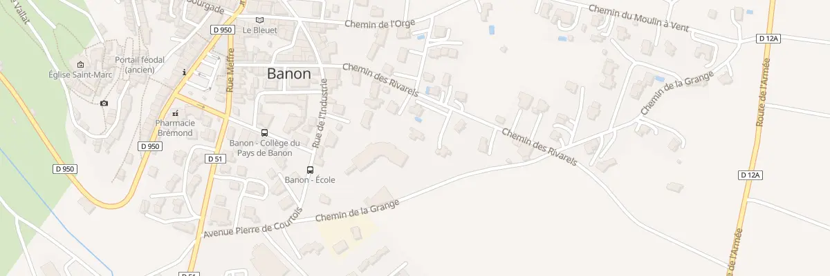Plan du 172 Che de la Magalasse à Banon