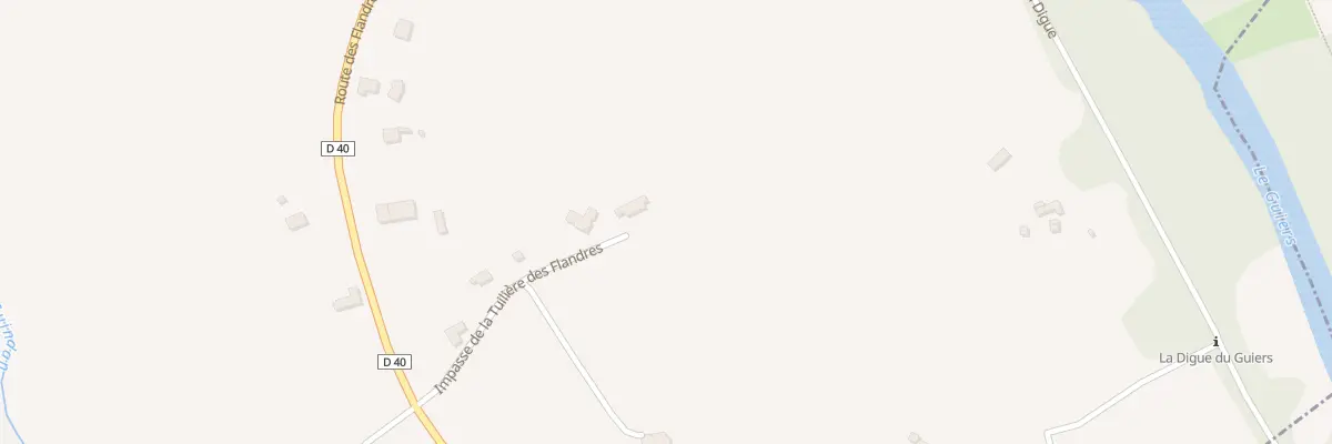 Plan du 214 Imp de la Tuiliere des Flandre à Aoste