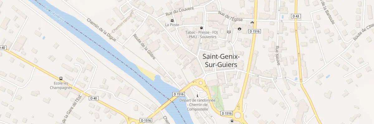 Plan du 30 Pas des Remparts à Saint-Genix-les-Villages