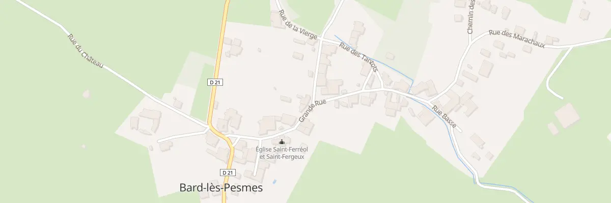 Plan du 13 Gr Grande Rue à Bard-lès-Pesmes