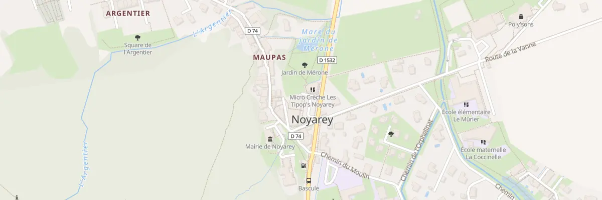 Plan de la Rue du 8 Mai 1945 à Noyarey