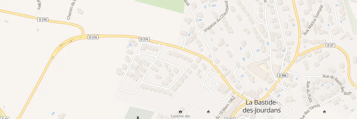 Plan du 30 Rue du Village à La Bastide-des-Jourdans