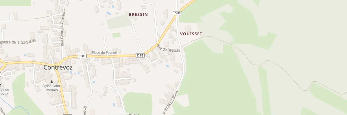 Plan du 589 Rue du Mont Blanc à Contrevoz