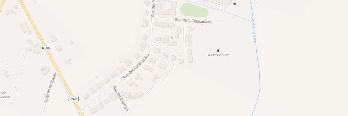 Plan du 13 Rue de la Cressoniere à Fresnes-en-Woëvre