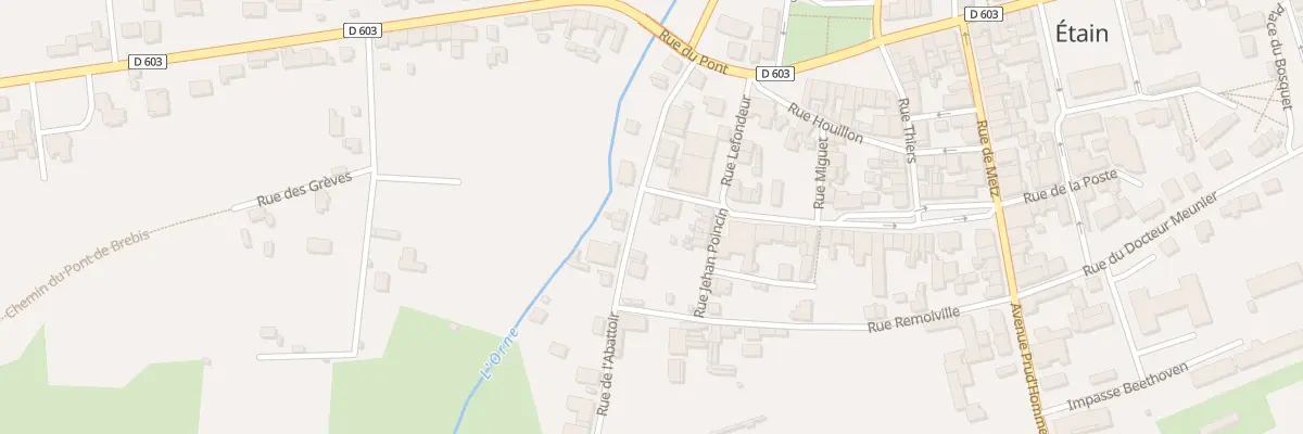 Plan du 27 Rue de Morteau à Étain