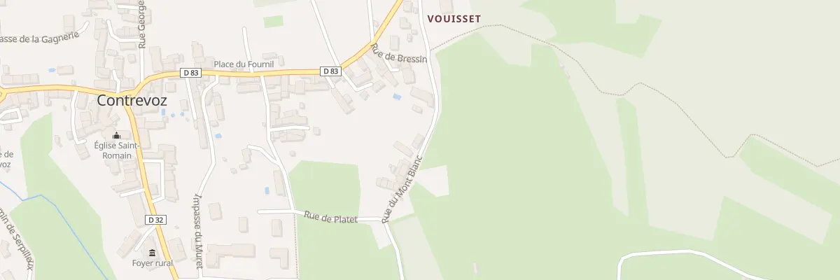 Plan du 501 Rue du Mont Blanc à Contrevoz
