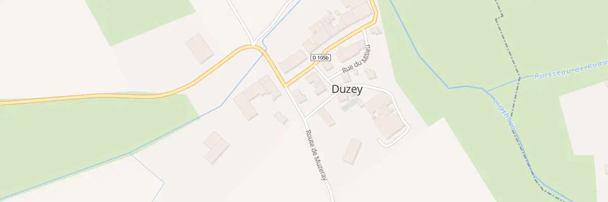 Plan du 1 Rte de Muzeray à Duzey