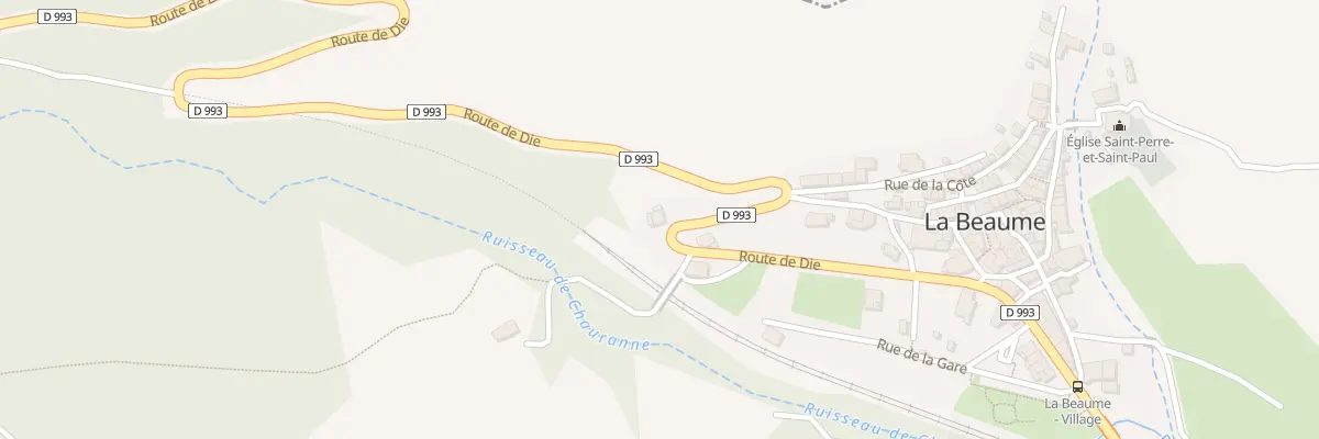 Plan du 5222 Le Village à La Beaume