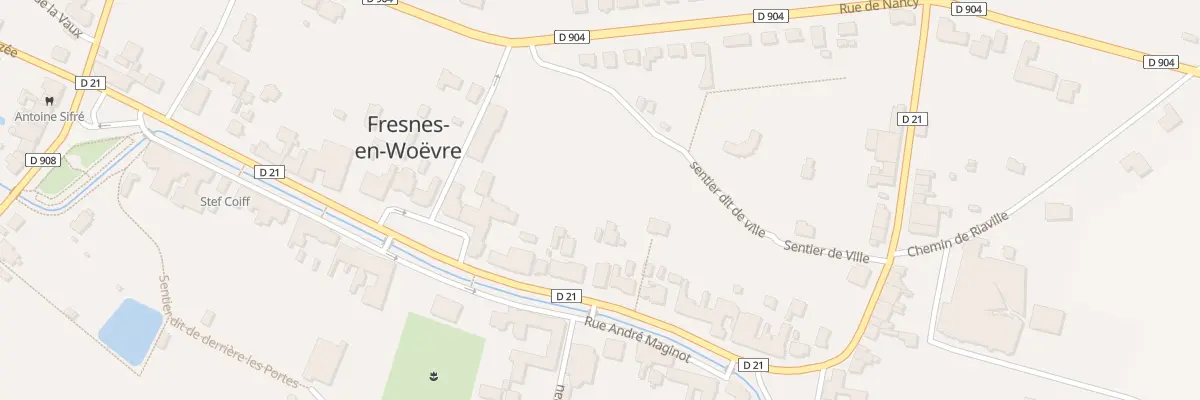 Plan du 12 Rue de Metz à Fresnes-en-Woëvre