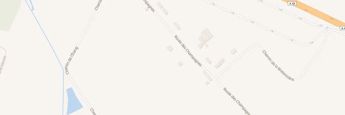 Plan du 835 Rte des Champagnes à Romagnieu
