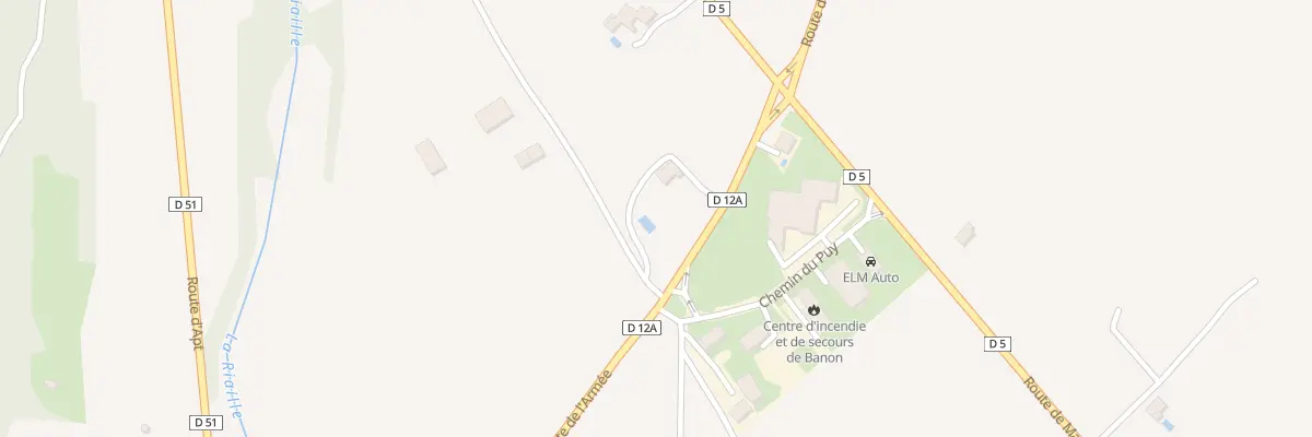 Plan du 633 Rte de l’Armée à Banon