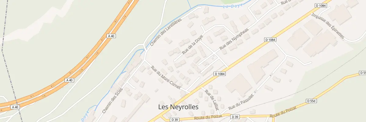 Plan du 6 Rue de la Doye aux Neyrolles